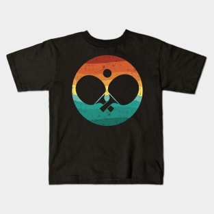 Ping pong retro sunset Kids T-Shirt